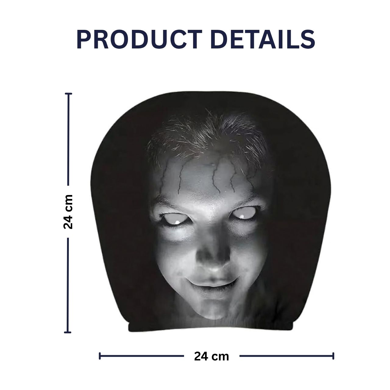 Scary car headrest covers (2 pieces), GhostFace - Image 4