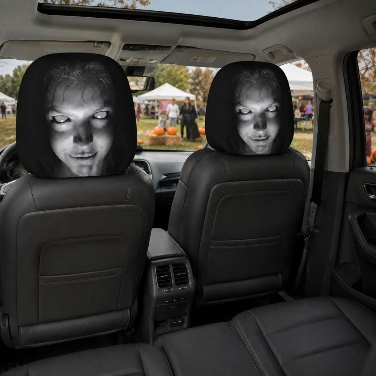 Scary car headrest covers (2 pieces), GhostFace - Image 10