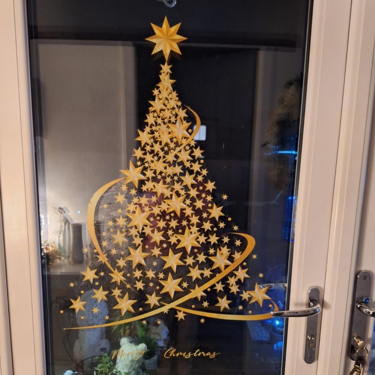GoldenTree, Christmas window stickers in gold (2 pcs) - Image 3