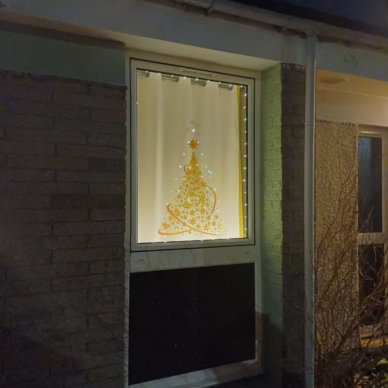 GoldenTree, Christmas window stickers in gold (2 pcs) - Image 6