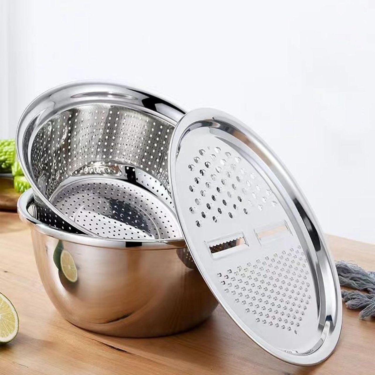 GraterBowl, 8-in-1 multi-purpose kitchen scraper with bowl - Image 7