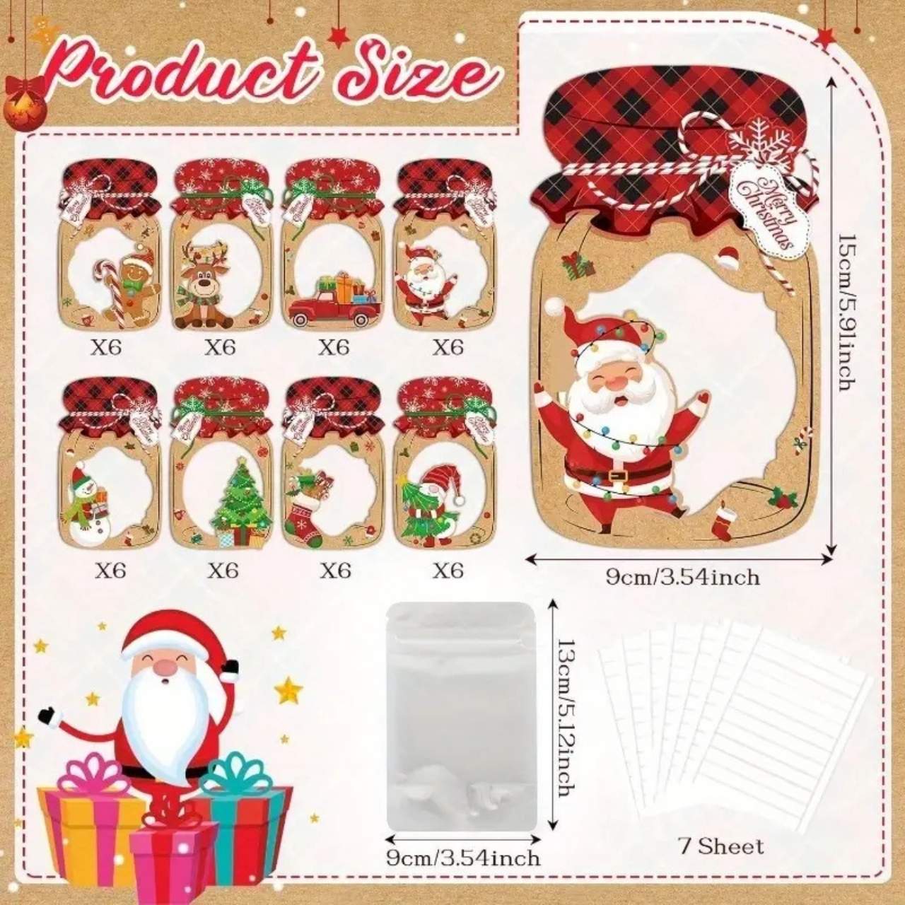 JarGifts, Christmas Gift Card Set (48 pcs.) - Image 3