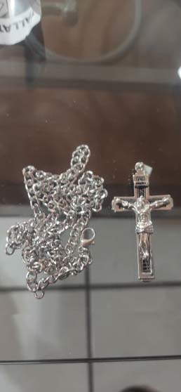 JesusNecklace, silver necklace with Jesus - Image 2