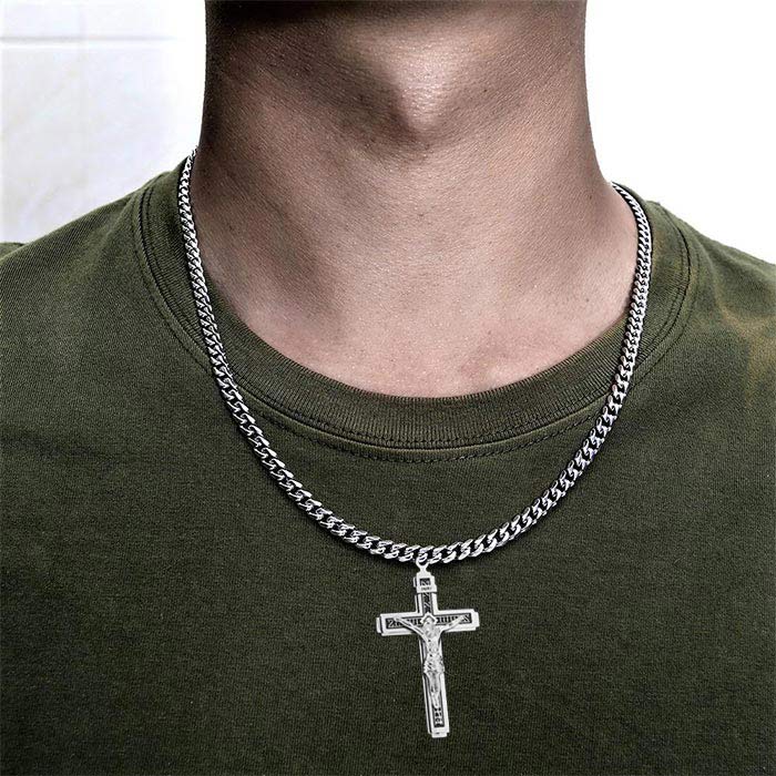 JesusNecklace, silver necklace with Jesus - Image 6