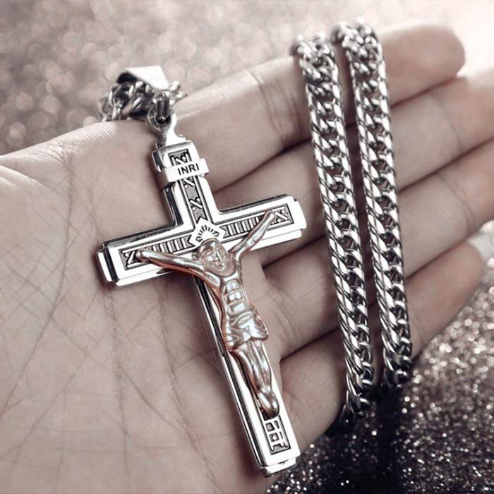 JesusNecklace, silver necklace with Jesus - Image 7