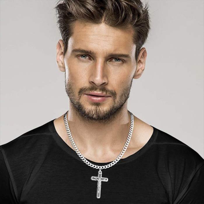 JesusNecklace, silver necklace with Jesus - Image 8