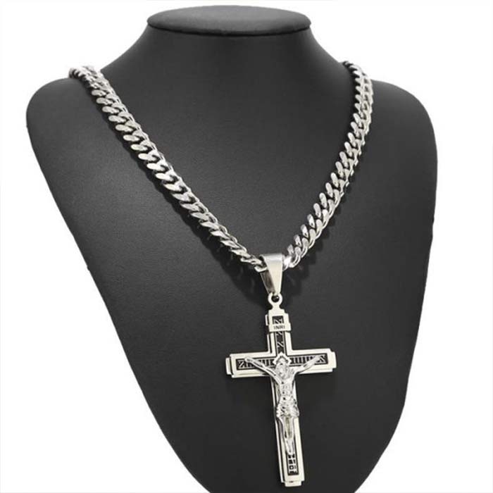 JesusNecklace, silver necklace with Jesus - Image 10