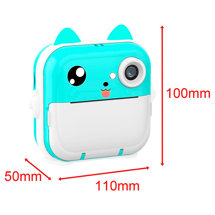JumboPrintBundle, set with instant photo printing camera, 2 + 5 free rolls of paper, USB cable, wrist strap and Micro SD card - Image 2