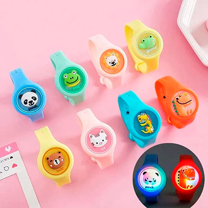The KidProtect bracelet is made of hypoallergenic silicone and contains safe essential oils that repel mosquitoes!