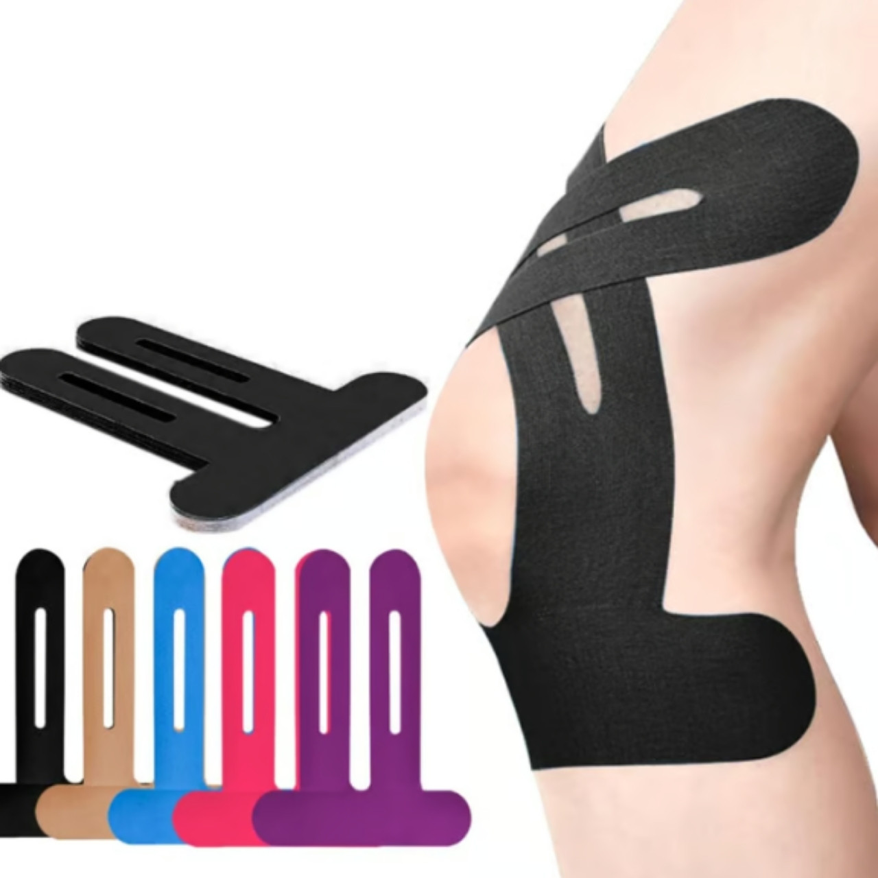 The strap fits perfectly to the shape of the knee and helps to ensure stability in all movements.