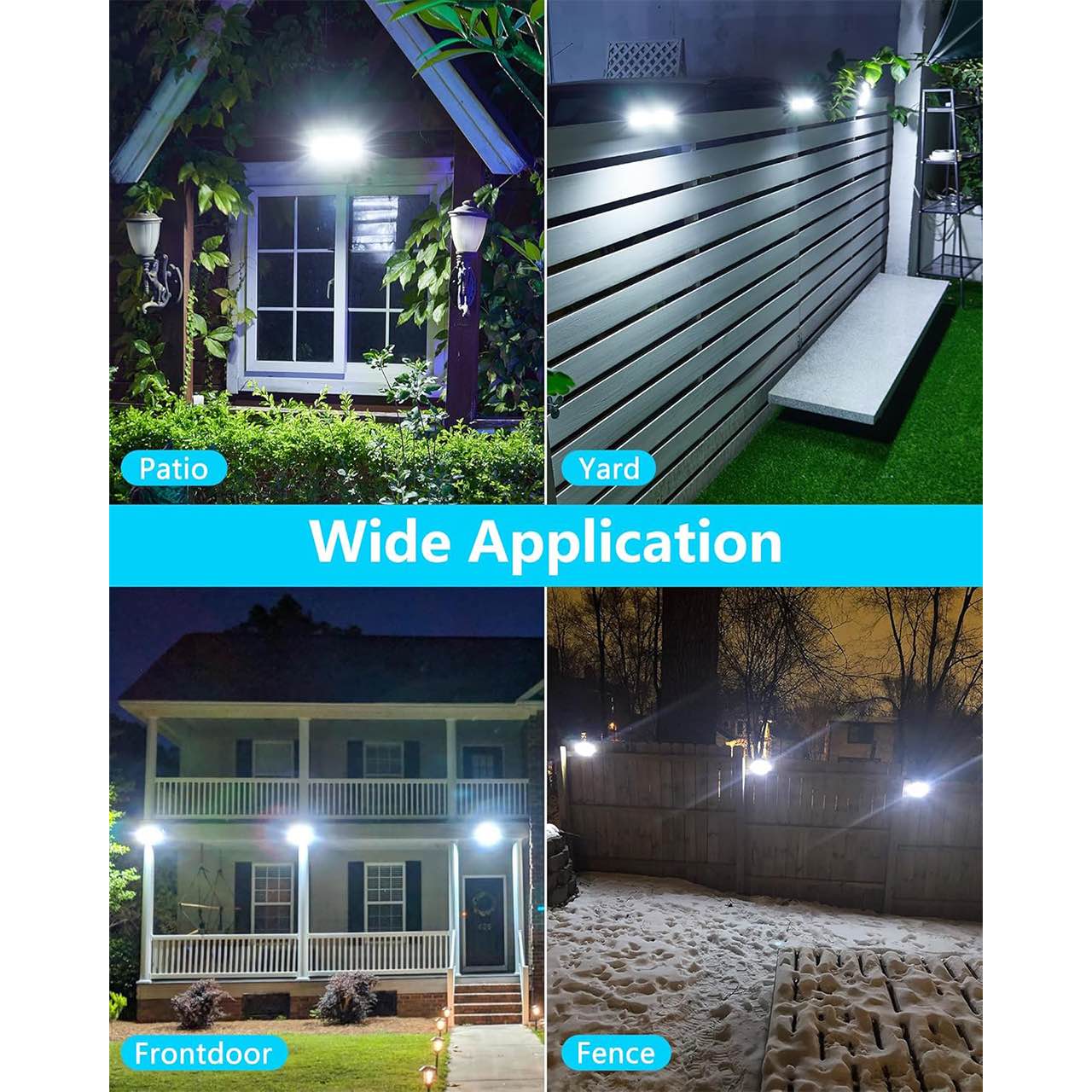 The sensor detects movement and adjusts the light output accordingly.