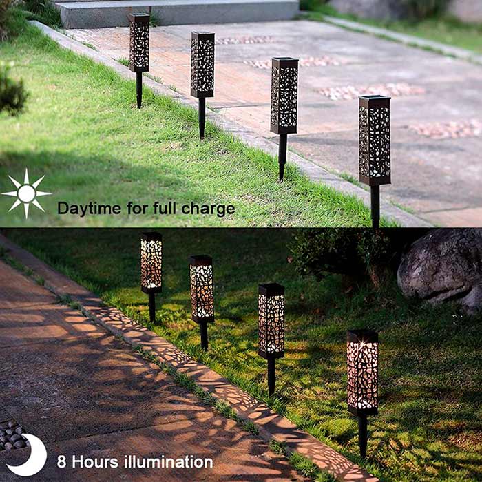The garden lamp is water and all-weather resistant!
