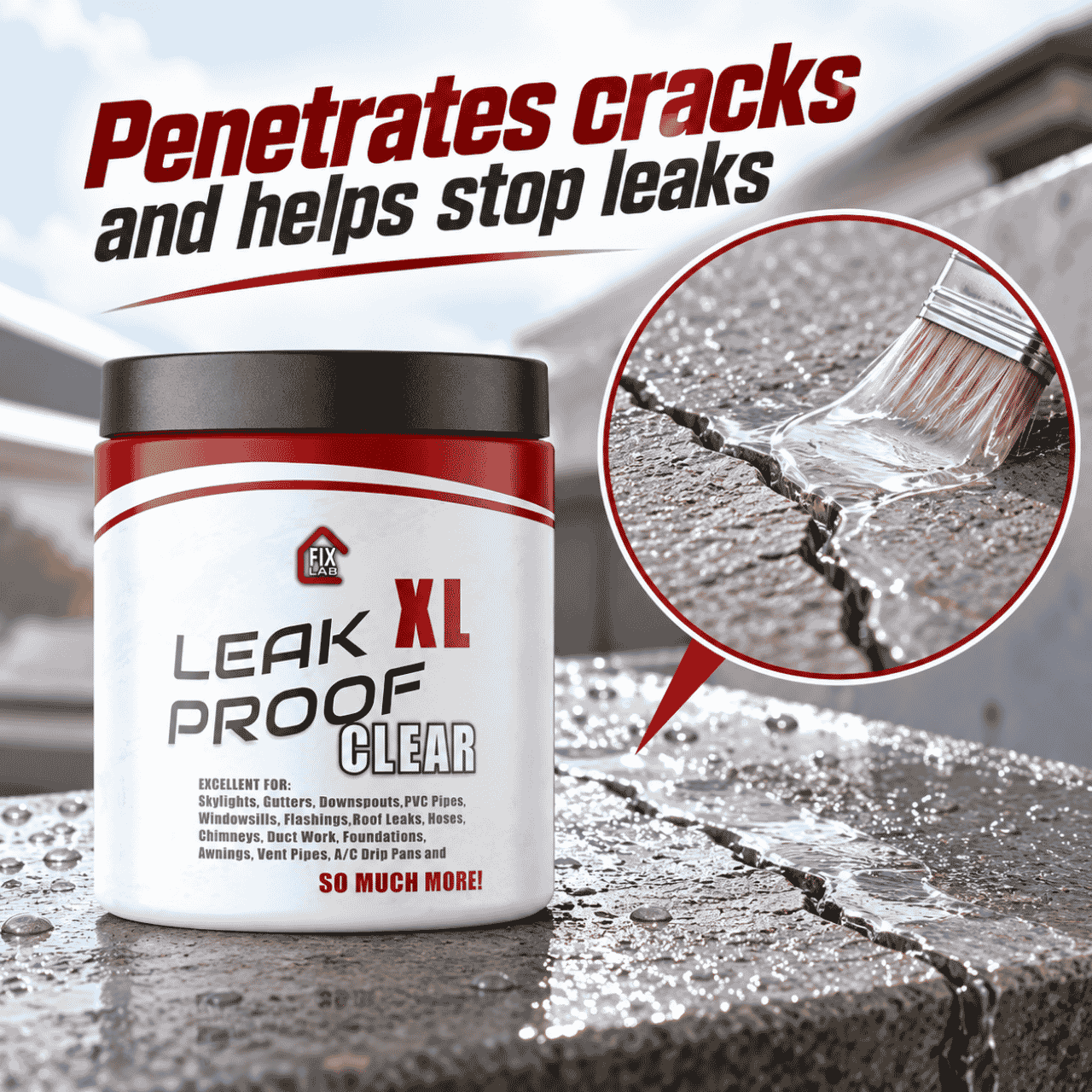 Transparent coating for sealing cracks, LeakProof - Image 3