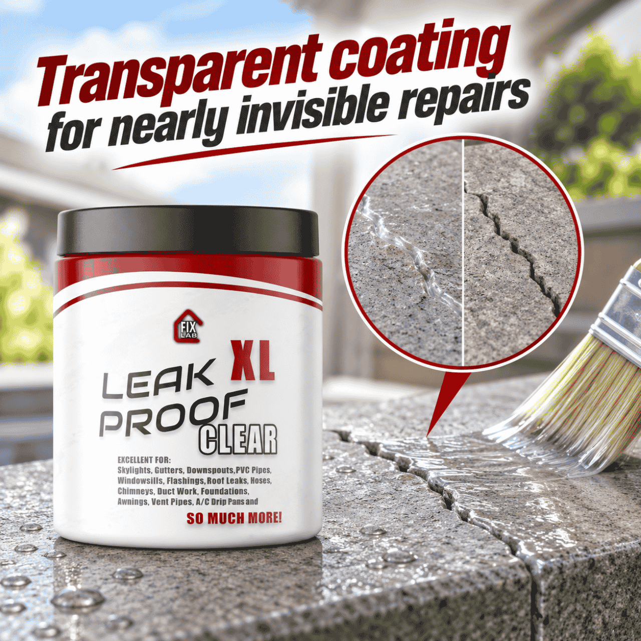 Transparent coating for sealing cracks, LeakProof - Image 5