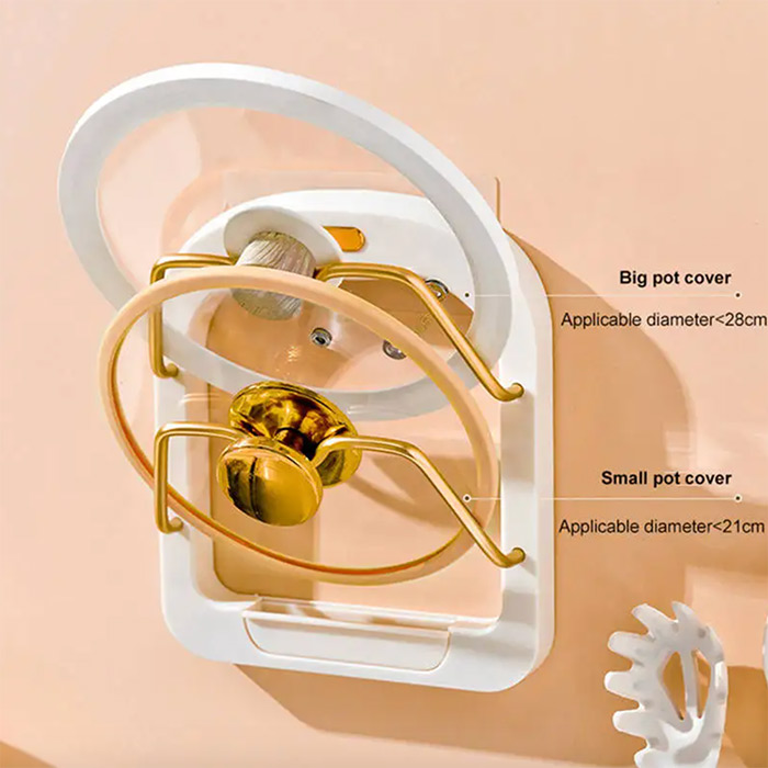 Innovative holder for lids and other kitchen utensils such as cutting board, etc.
