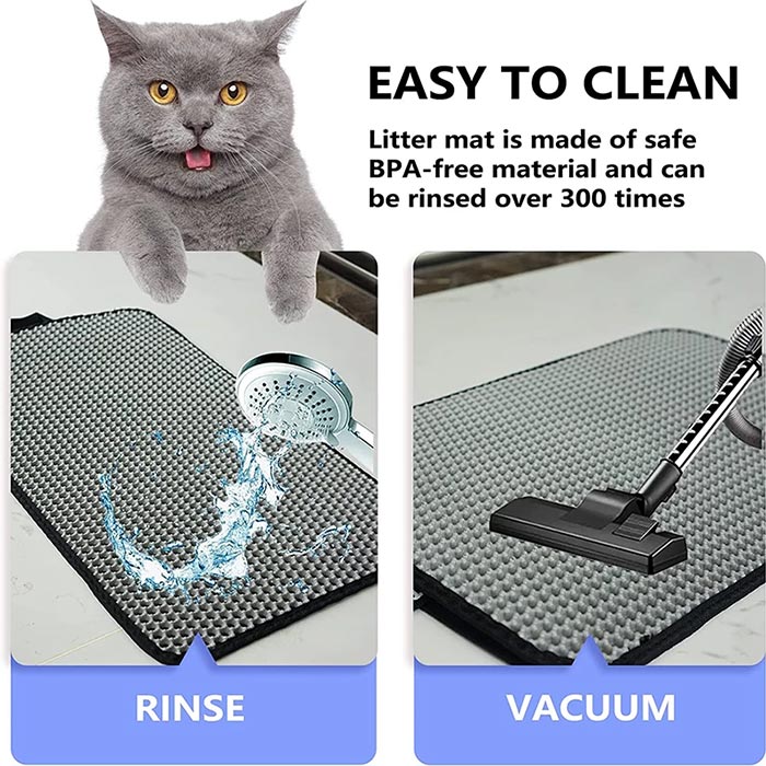 Say goodbye to the mess around the cat's litter box!