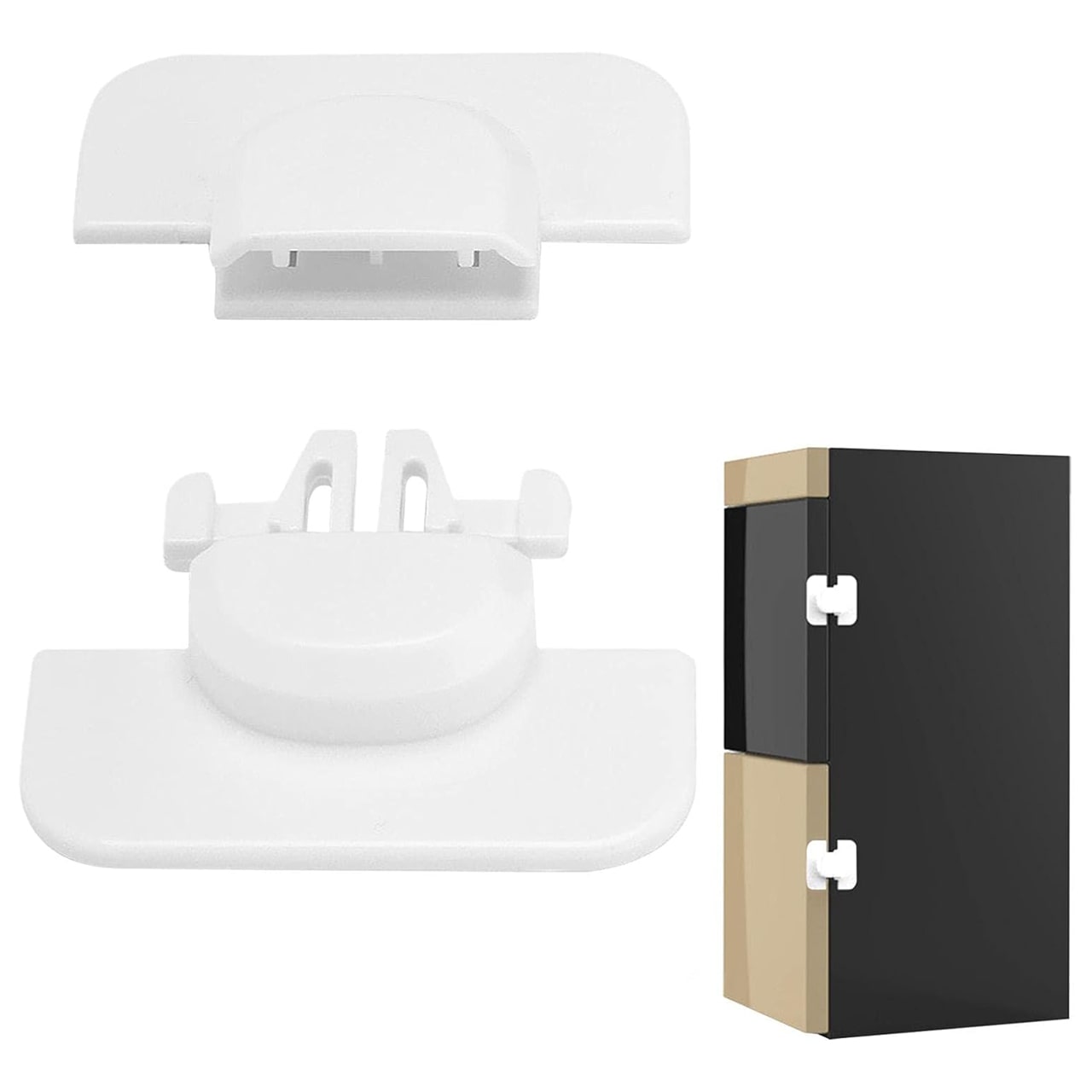 Also suitable for cupboards or drawers where you store child-resistant utensils.