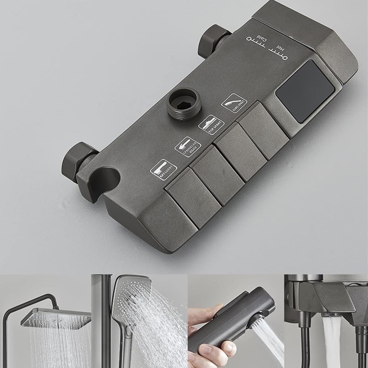 LuxShowerSet, luxury shower set with 3 different attachments - Image 8