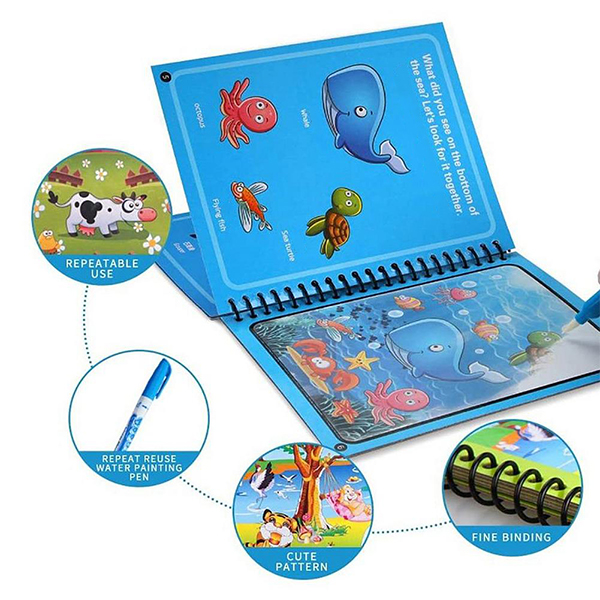 MagicWaterBook, a set of 3 magic watercolour pencils for creating without dirt - Image 6