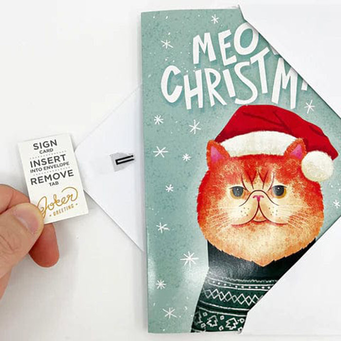 MeowCard, a fun sound Christmas card with a cat - Image 3