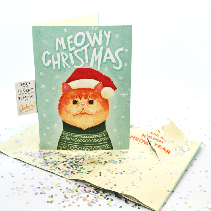 MeowCard, a fun sound Christmas card with a cat - Image 5