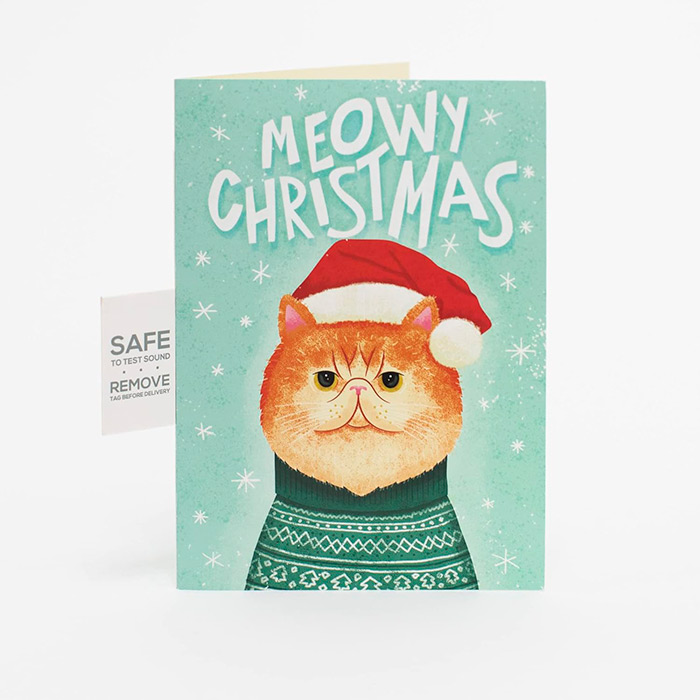 Brighten up the holidays with this unique Christmas card!