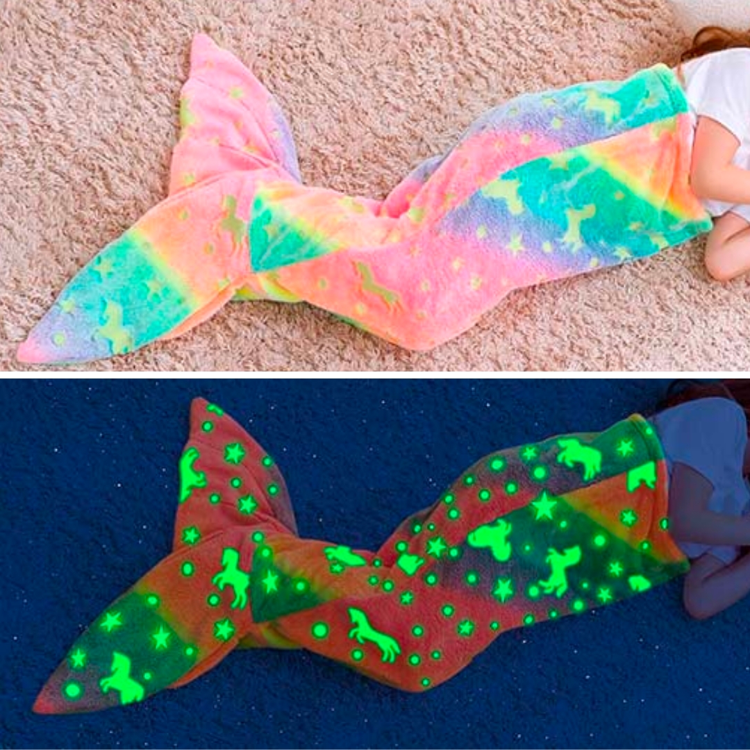 MermaidBlanket, mermaid tail kid blanket - Image 4