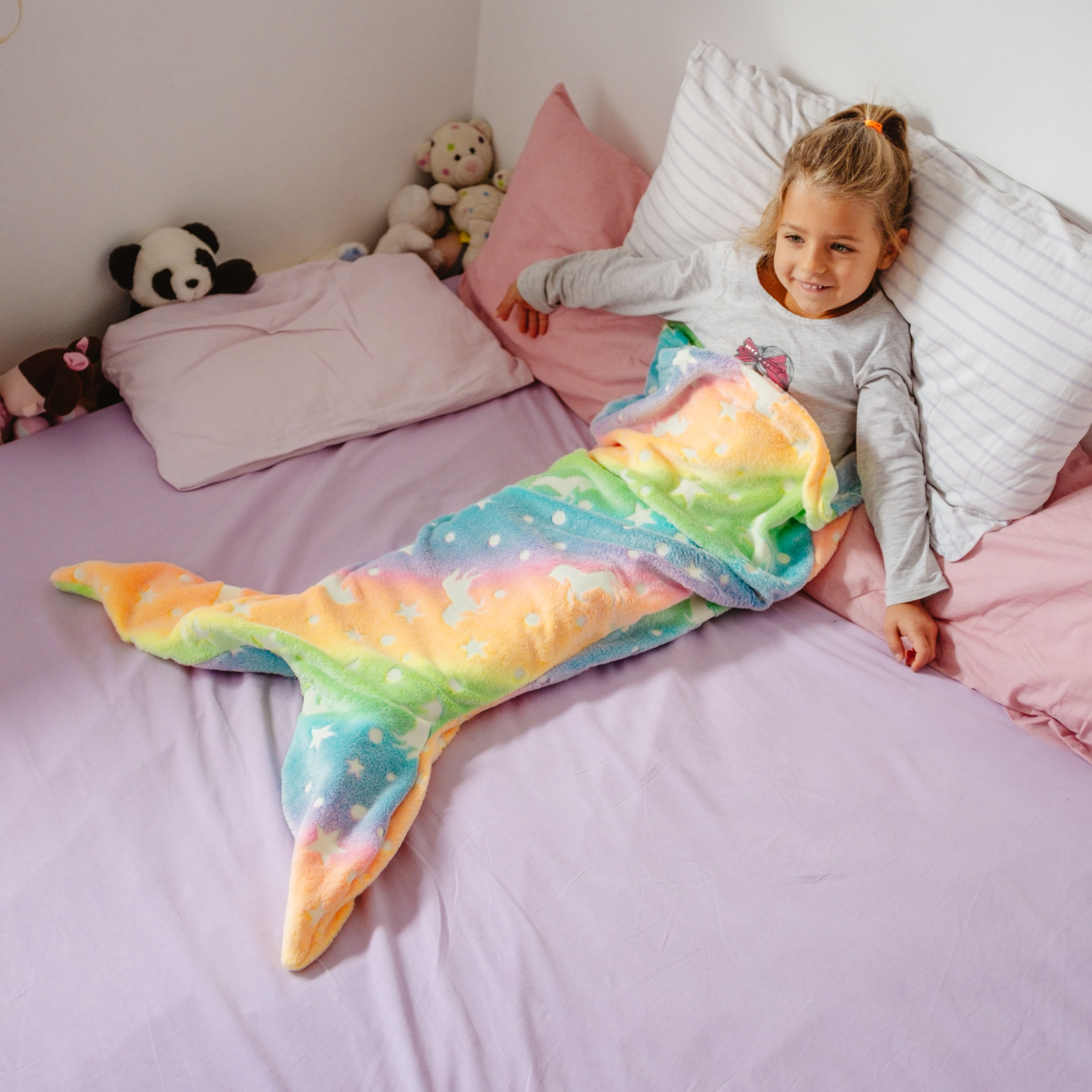 MermaidBlanket, mermaid tail kid blanket - Image 9