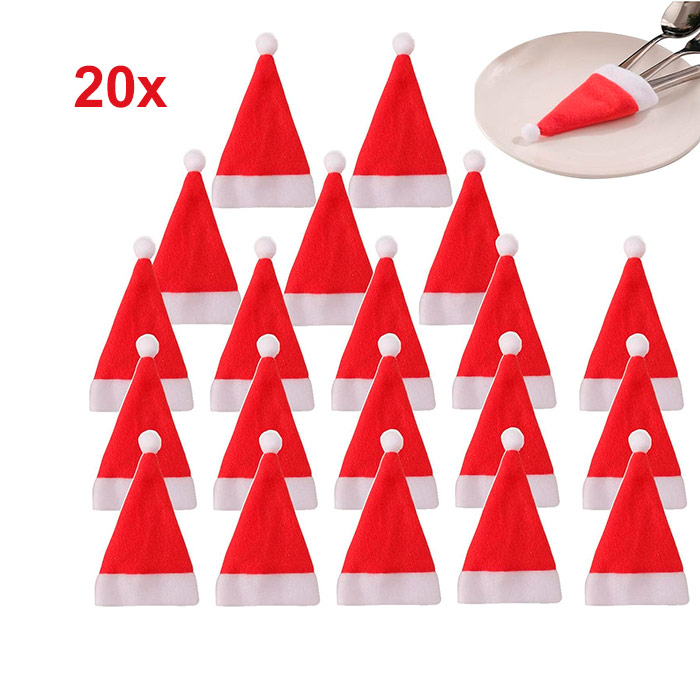 MiniSantaHats, Santa hat pocket (20 pieces) - Image 1