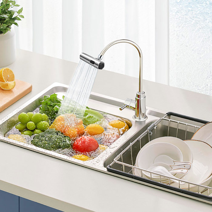 The Tap Extension allows 3 ways to drain water!