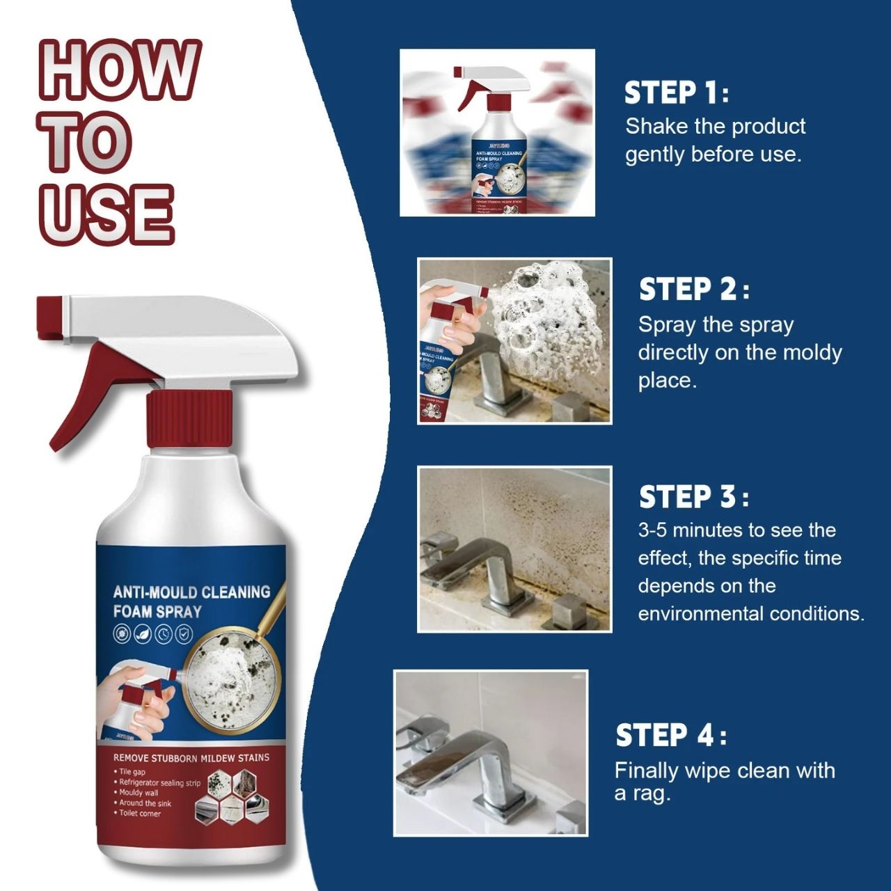 MoldFix, cleaning foam for removing mould stains - Image 4
