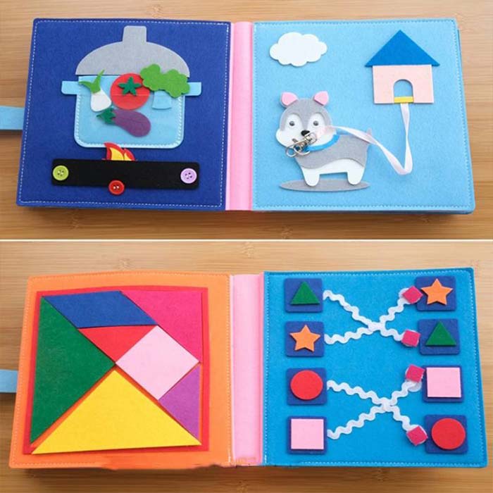 This book is great for stimulating mental and motor development and creativity!