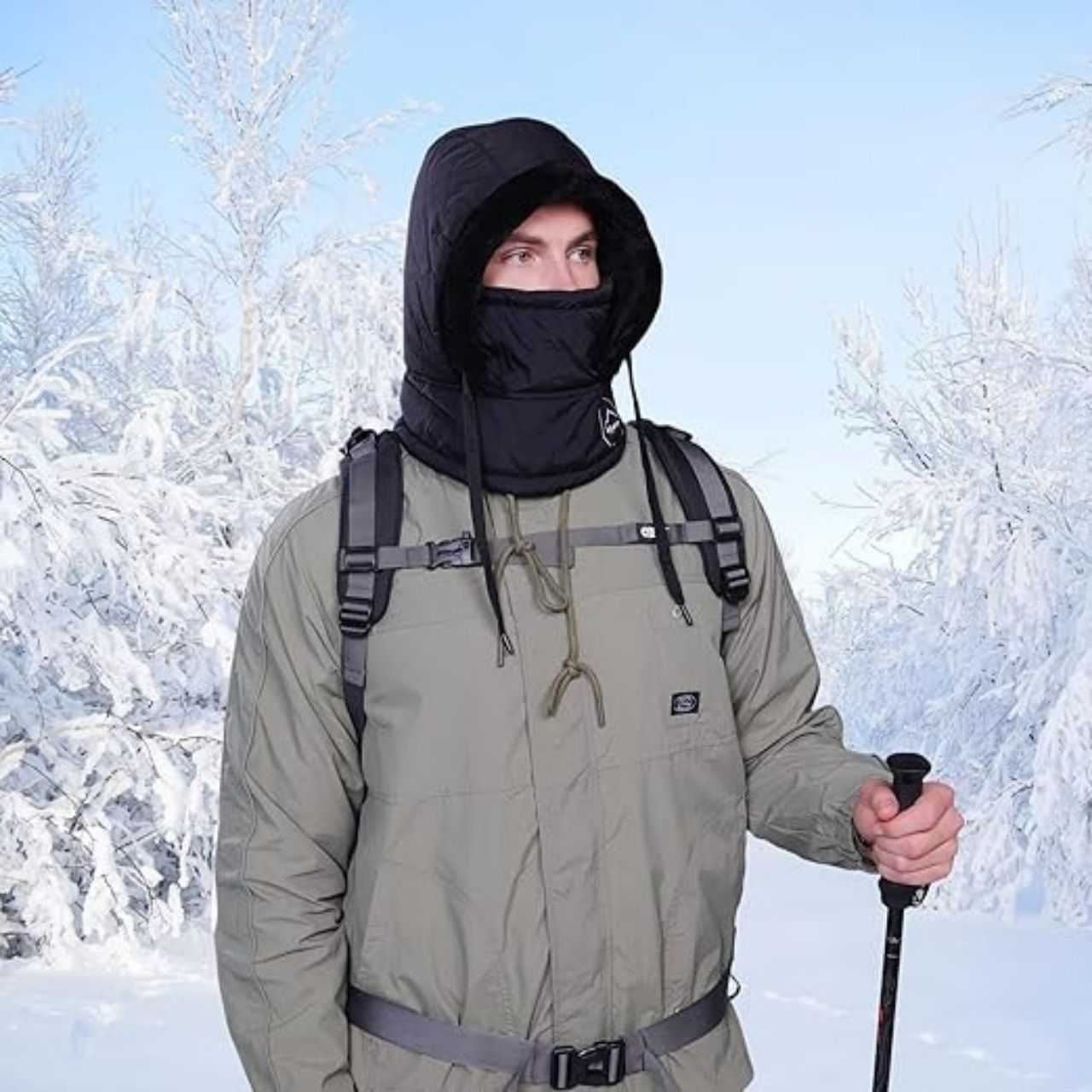 MuffHat, winter cap with scarf and mask - Image 10