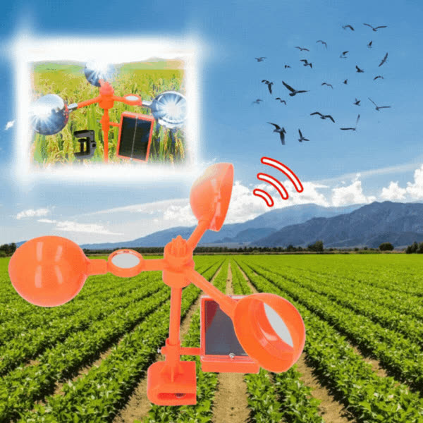 Solar-powered bird scarer, NoBirds - video