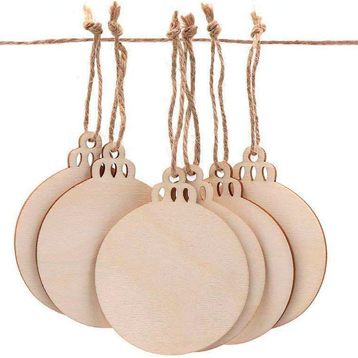 Ornaments, wooden Christmas ornaments that you create yourself (30 pieces) - Image 3