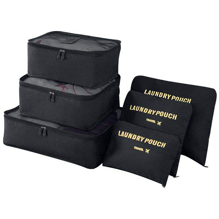Travel organising bags (6 pieces) - Image 1