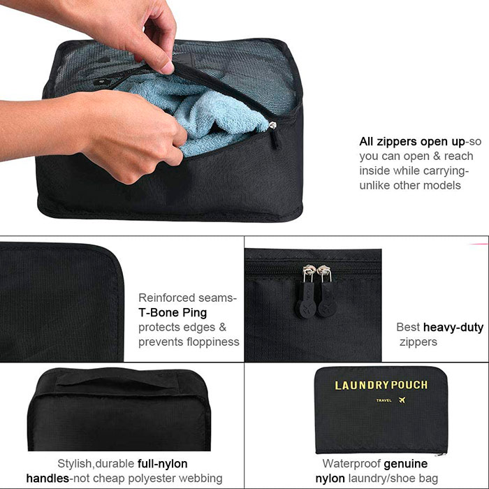 Travel organising bags (6 pieces) - Image 5
