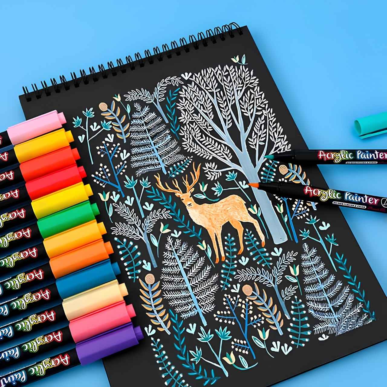 PaintAcrylic, acrylic markers (12 pieces) - Image 7