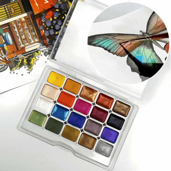 Palette, set of 20 brilliant colours - video