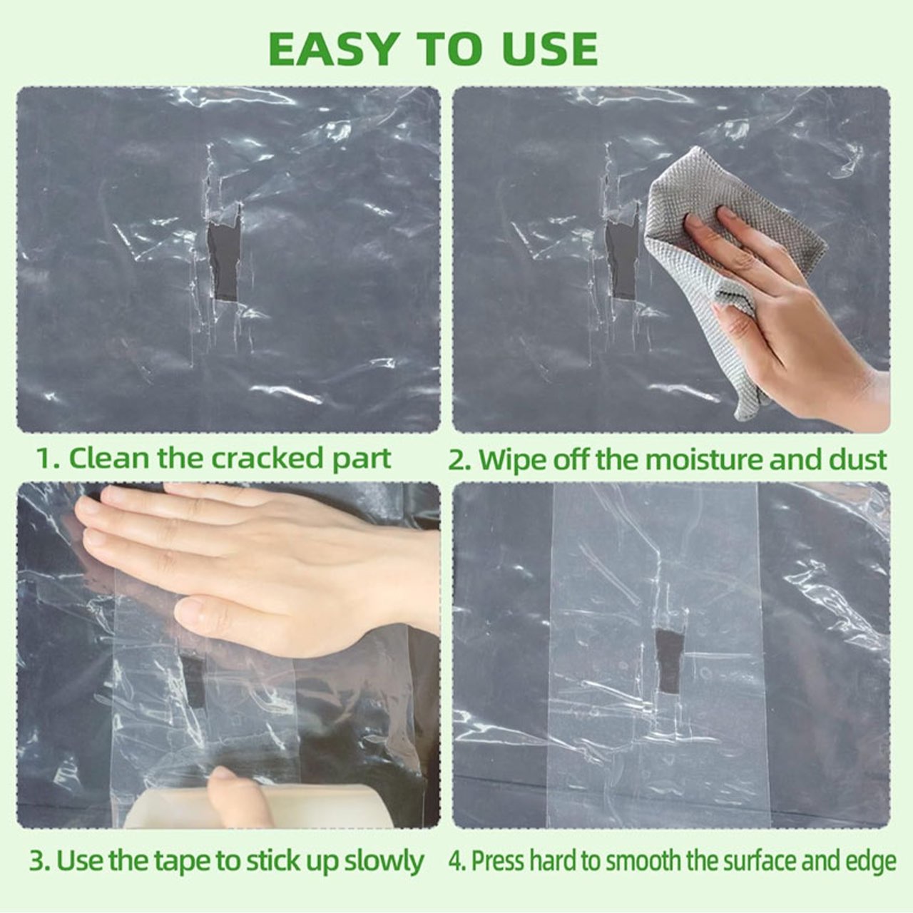 Patch, strong and waterproof adhesive film (30cm x 10m) - Image 5