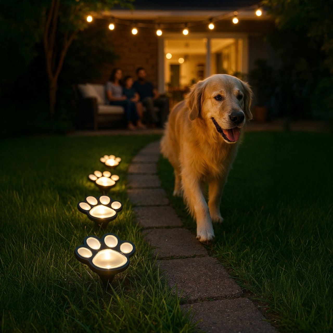 Paw-shaped solar LED lights, Paws - Image 10