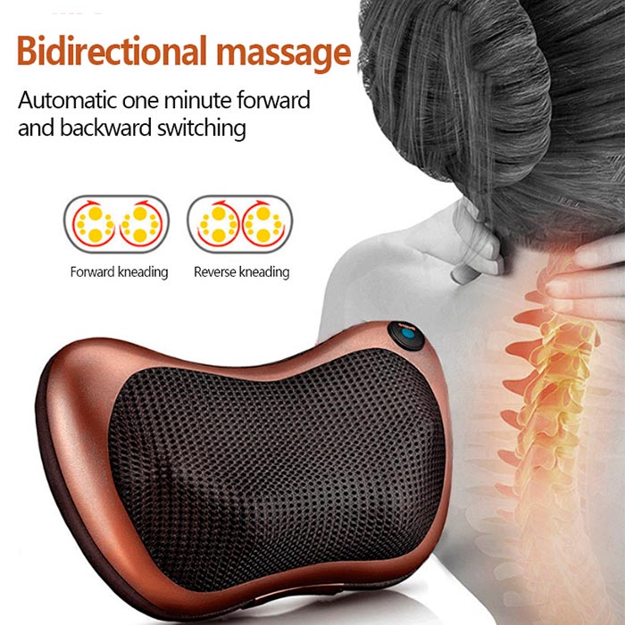 The massage cushion provides a soothing massage and ultimate relaxation at home, at work or in the car!