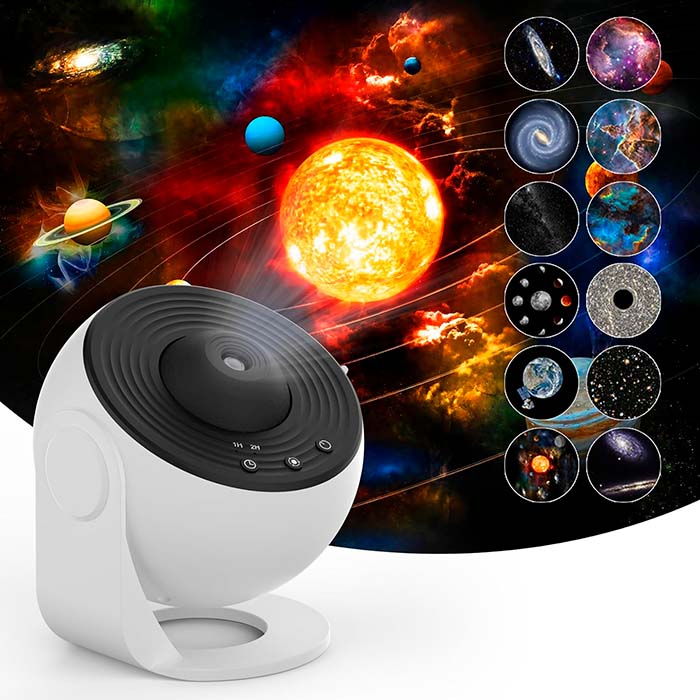 Planetarium, a night projector that shows 12 different types of galaxies, constellations and planets - Image 1