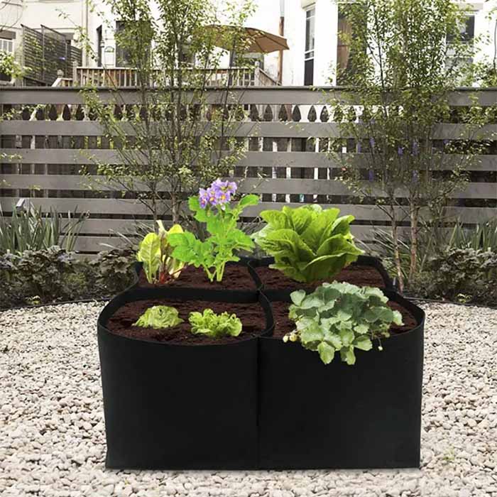 The portable garden bed is made of soft, thin and breathable material!