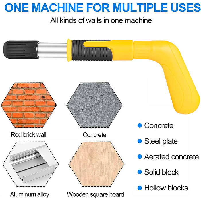 The pneumatic gun is suitable for beginners and professionals alike.