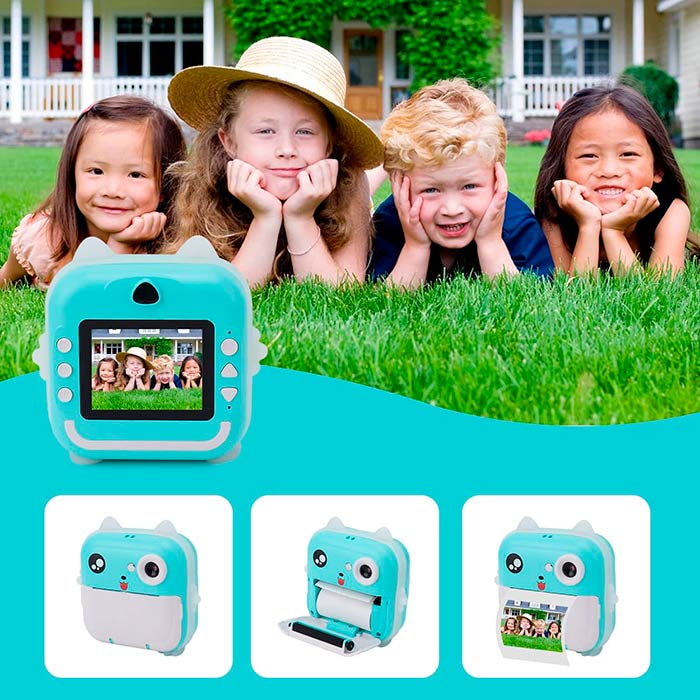 PrintBundle, set with instant photo camera, 2 rolls of paper, USB cable, wrist strap and Micro SD card - Image 6