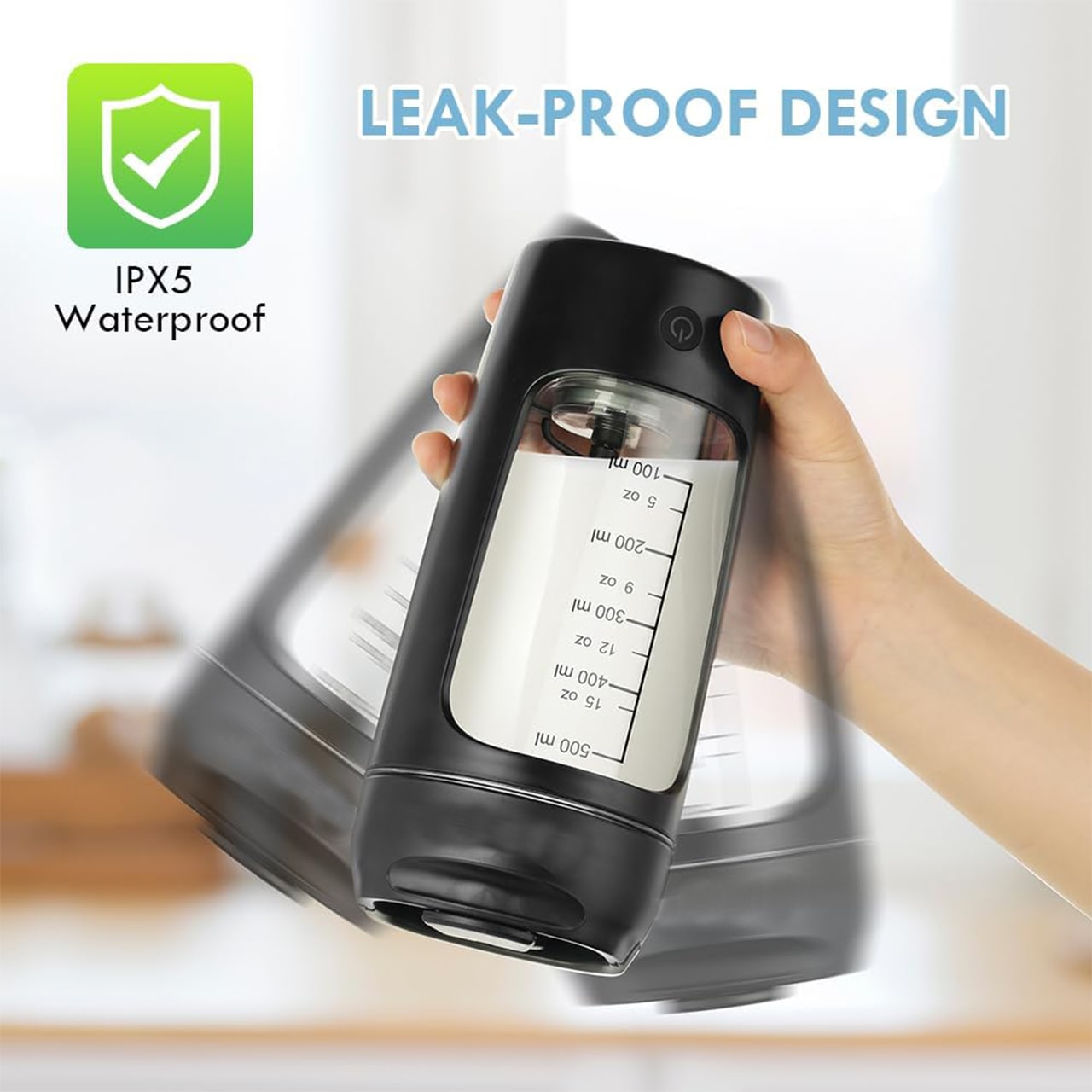 ProteinShaker, an electric shaker with a container that is also a bottle - Image 2
