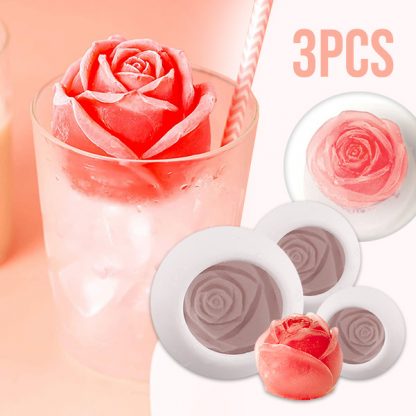 Silicone ice cube moulds (3 pcs.), ROSEICE