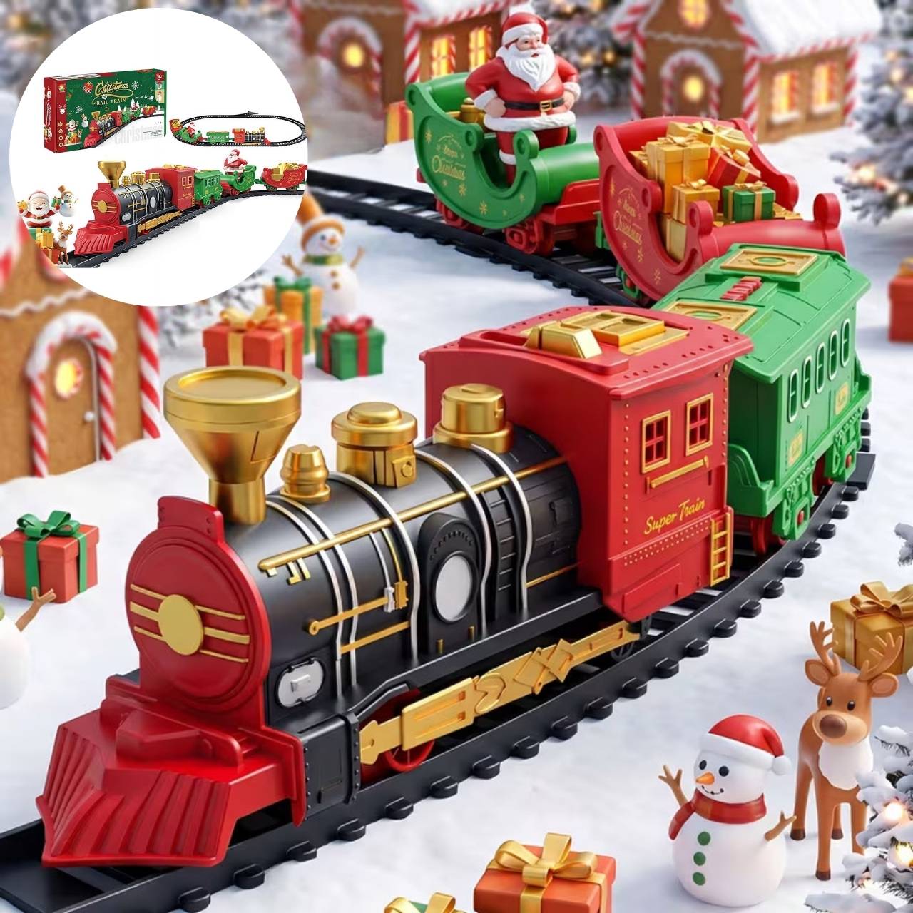 Battery-Powered Christmas Train, RailTrain - Image 2