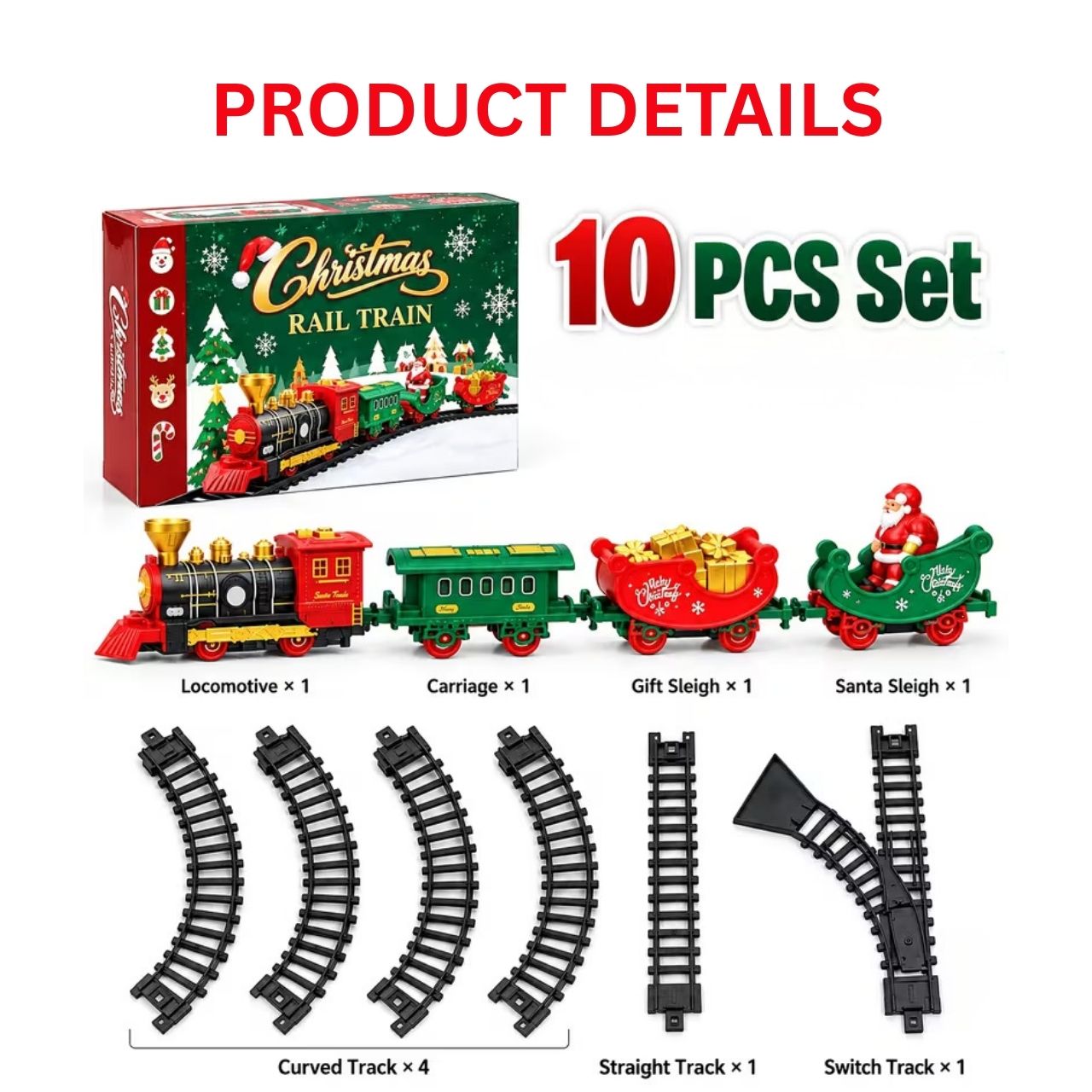Battery-Powered Christmas Train, RailTrain - Image 7